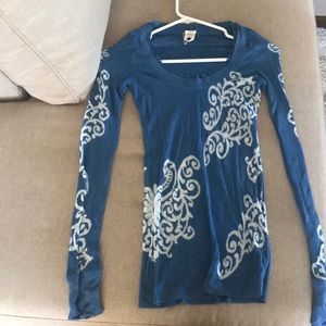Free People blue thermal